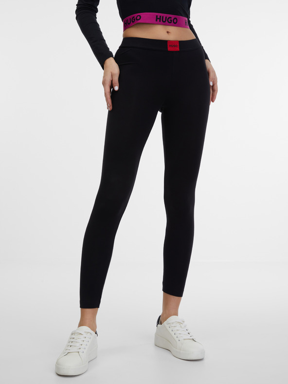 HUGO Leggings neri da donna HUGO