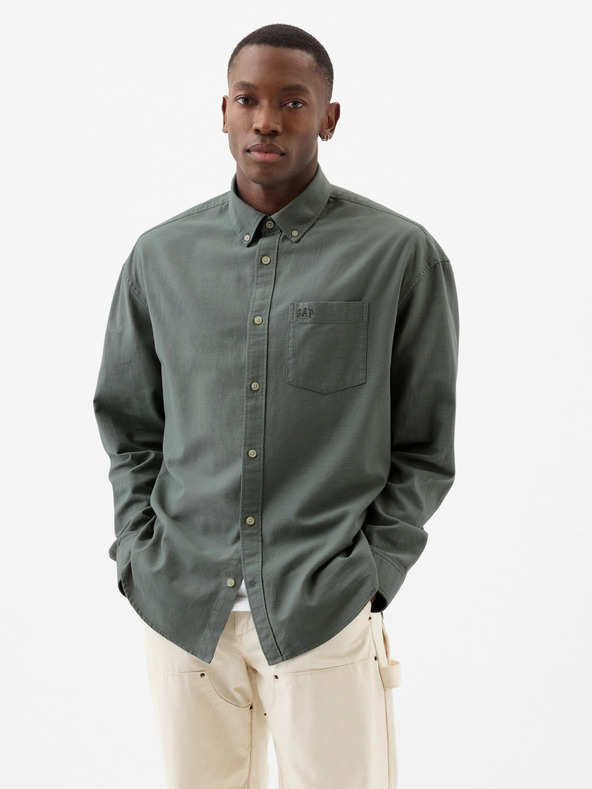 GAP Oversized logo oxford shirt GAP