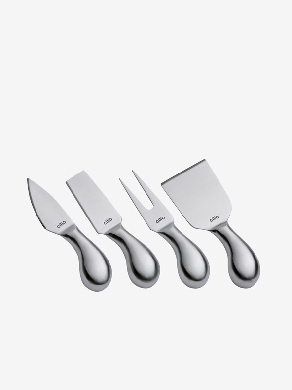 Cilio Set di quattro coltelli da formaggio in confezione regalo Piave Cilio