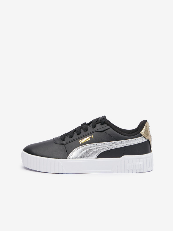 Puma Sneakers in pelle nera da donna Puma Carina 2.0 Metallic Shine
