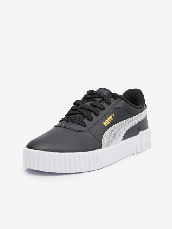 Puma Sneakers in pelle nera da donna Puma Carina 2.0 Metallic Shine