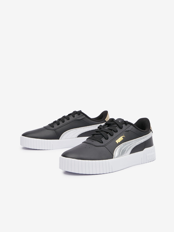 Puma Sneakers in pelle nera da donna Puma Carina 2.0 Metallic Shine