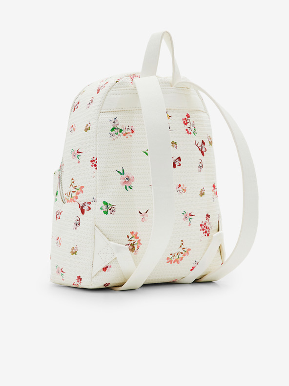 Desigual Zaino Bianco Donna Floreale Desigual Delirium Mombasa Mini