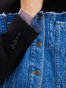 Desigual Giacca di jeans Desigual Wheeler nera e blu da donna