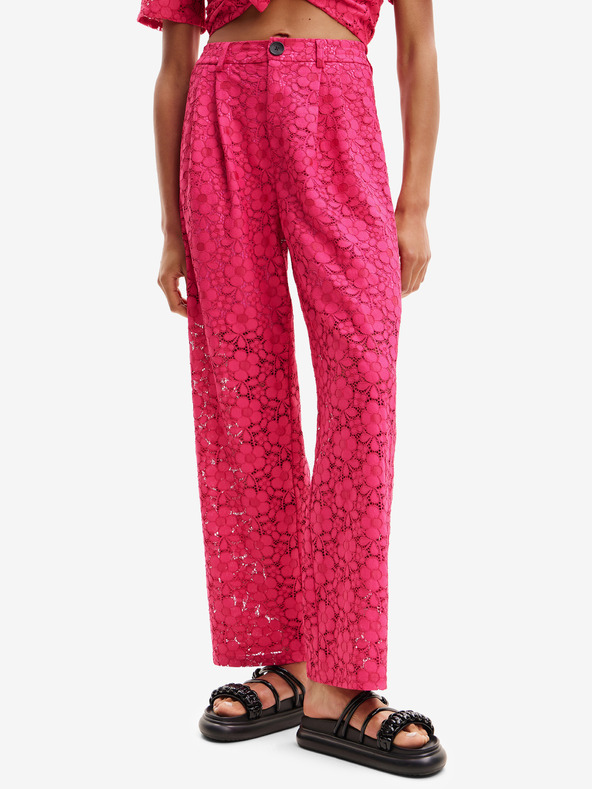 Desigual Pantaloni in pizzo rosa scuro Desigual da donna Dharma