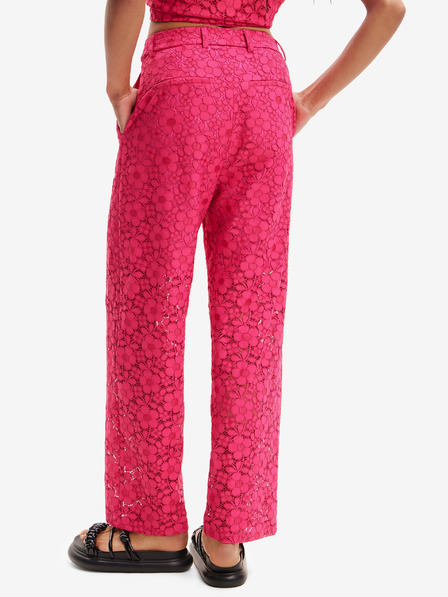 Desigual Pantaloni in pizzo rosa scuro Desigual da donna Dharma