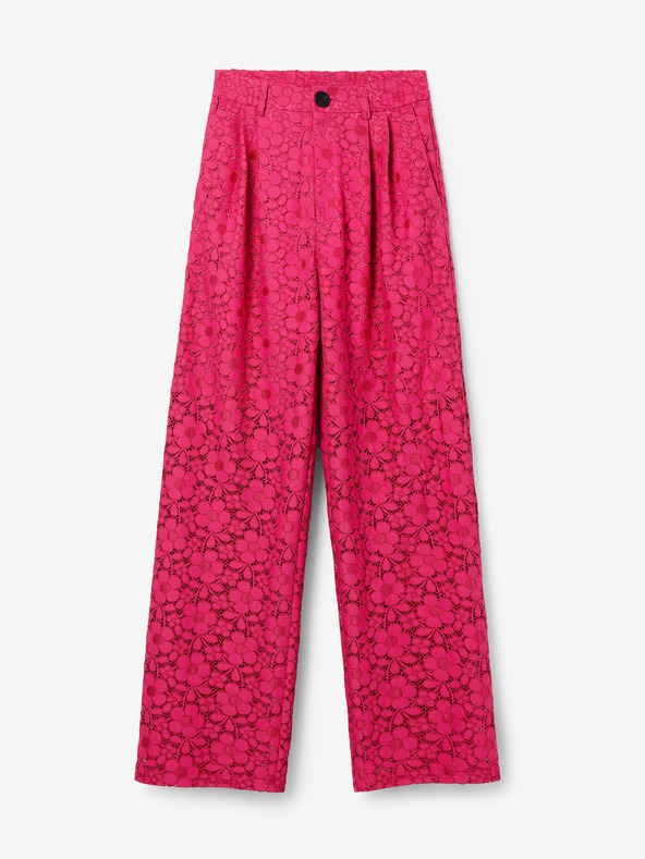 Desigual Pantaloni in pizzo rosa scuro Desigual da donna Dharma