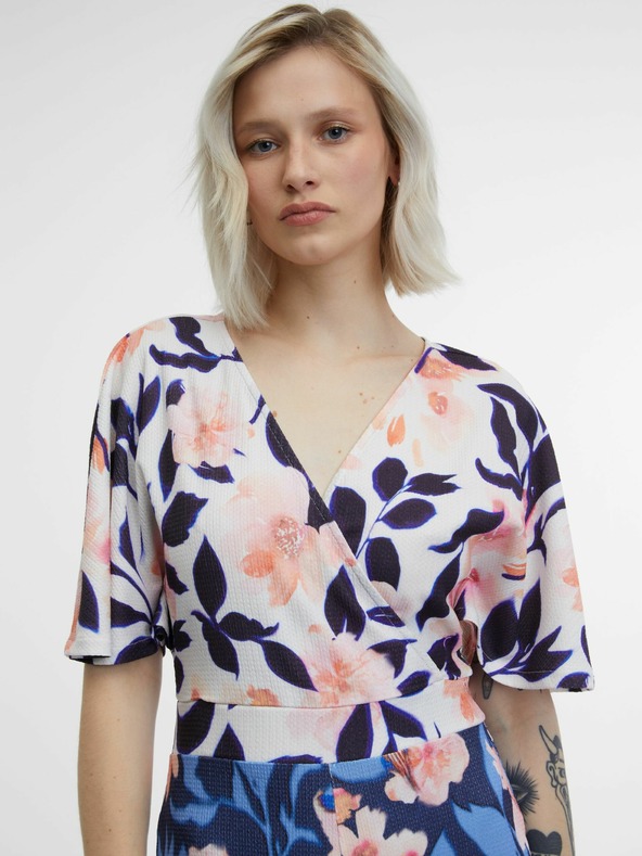 Orsay Tuta ORSAY blu scuro da donna a fiori