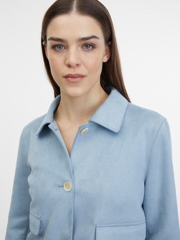 Orsay Giacca da donna in scamosciato blu ORSAY