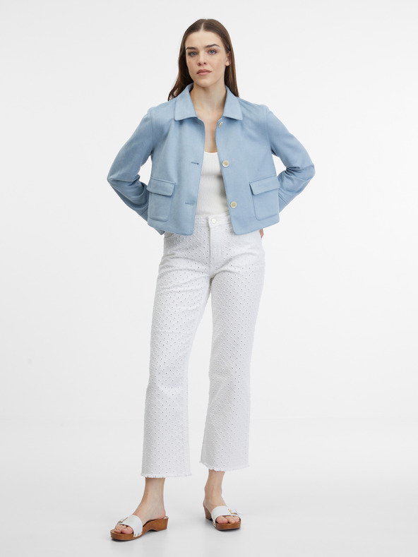 Orsay Giacca da donna in scamosciato blu ORSAY