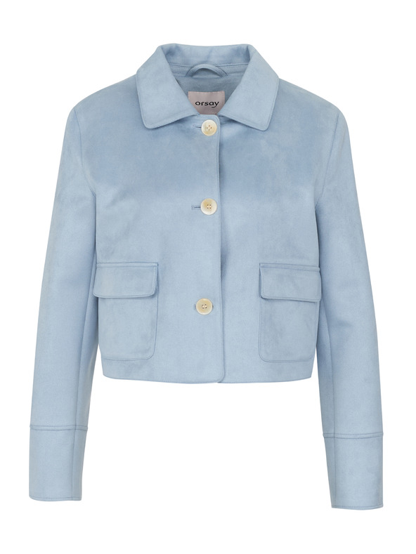 Orsay Giacca da donna in scamosciato blu ORSAY