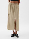 GAP Utility linen midi skirt GAP