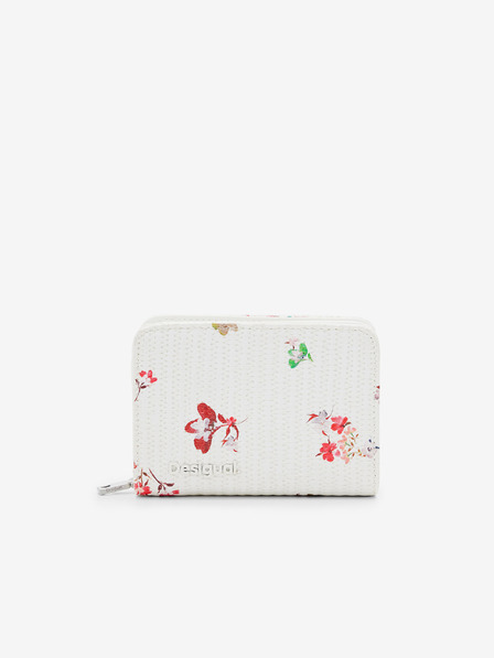 Desigual Portafoglio Desigual Delirium Maya bianco floreale da donna