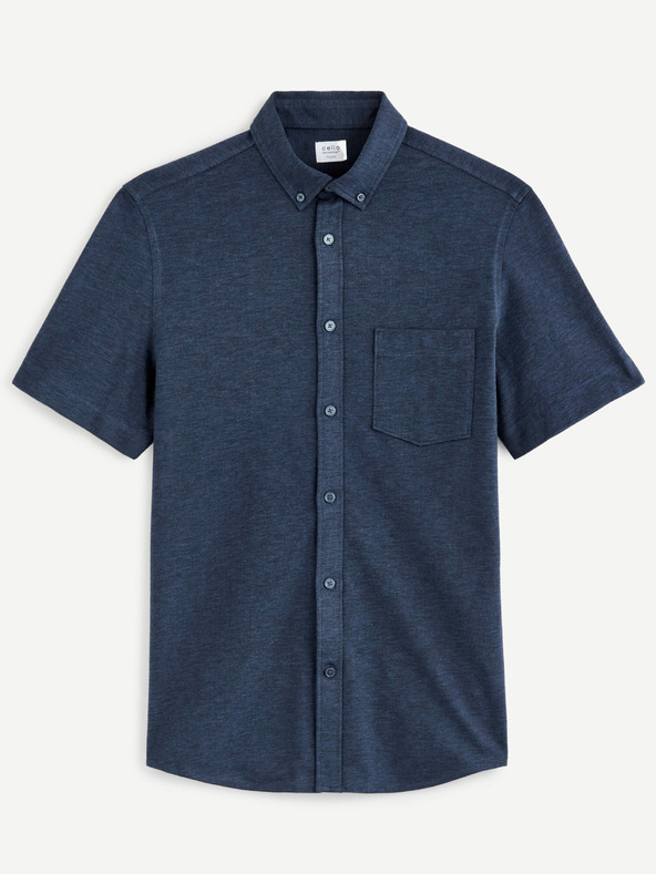 Celio Camicia Celio Barik a maniche corte da uomo blu scuro