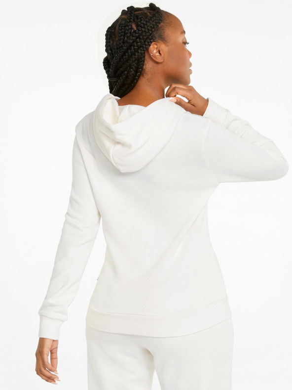 Puma Felpa con cappuccio con ricamo Puma ESS+ crema TR