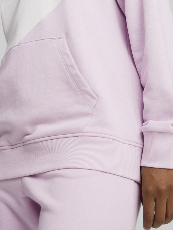 Puma Felpa con cappuccio Puma Power TR bianca e rosa da donna