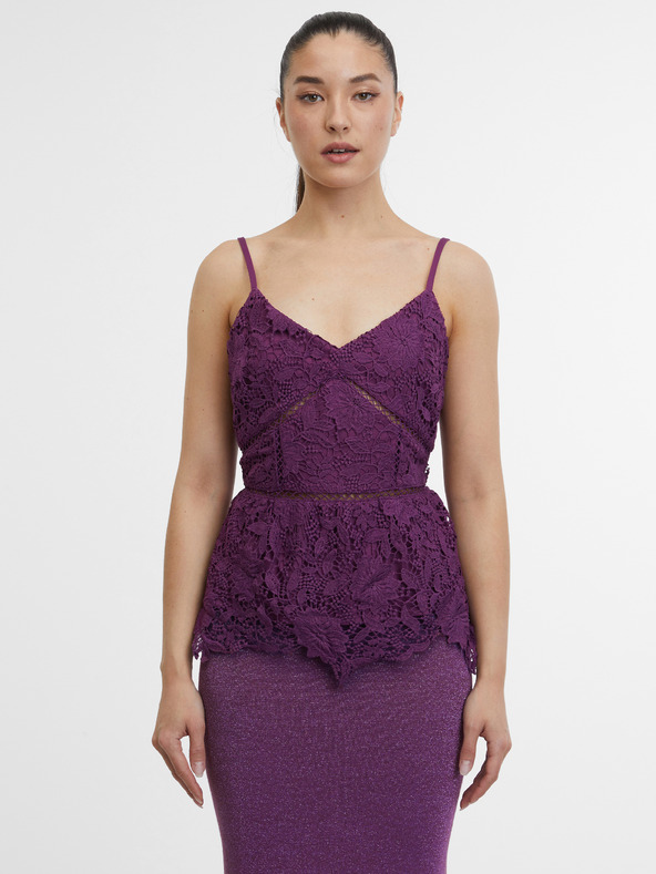 Orsay Top in pizzo viola da donna ORSAY