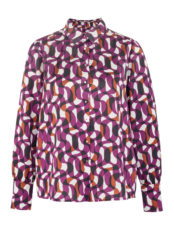 Orsay Camicia da donna viola a fantasia ORSAY