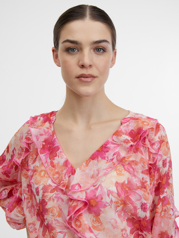 Orsay Camicetta floreale rosa da donna ORSAY