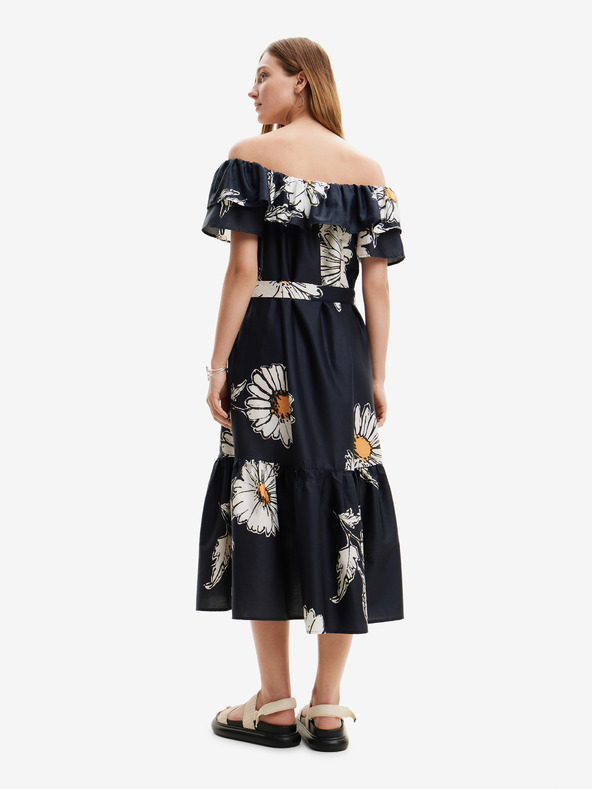 Desigual Abito midi floreale nero da donna Desigual Georgeo