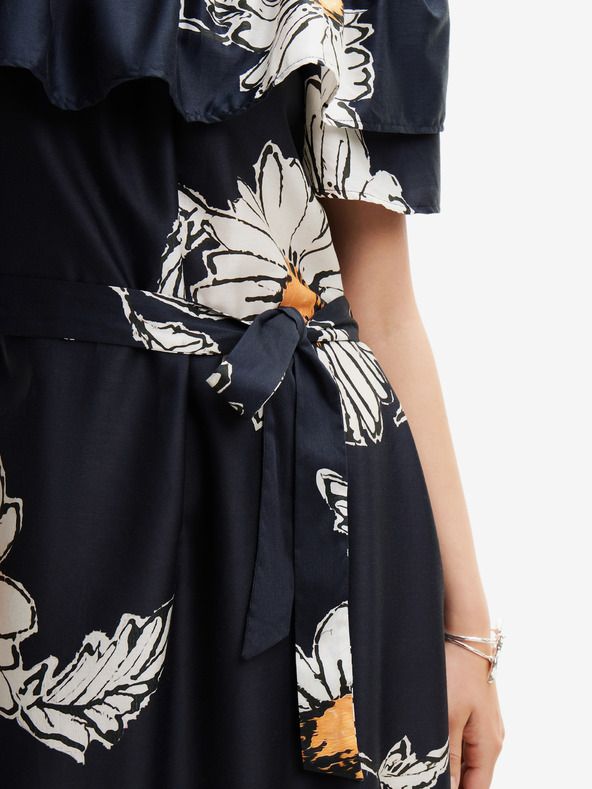 Desigual Abito midi floreale nero da donna Desigual Georgeo