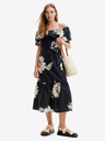 Desigual Abito midi floreale nero da donna Desigual Georgeo
