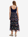 Desigual Maxi abito floreale da donna blu scuro Desigual Vancouver