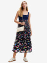 Desigual Maxi abito floreale da donna blu scuro Desigual Vancouver