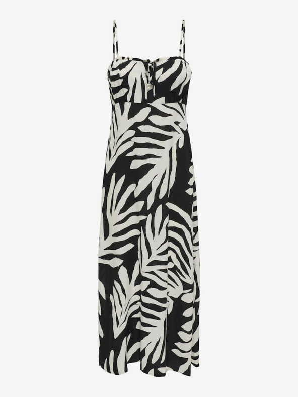 ONLY Abito midi nero da donna a fantasia ONLY Nova