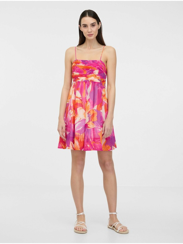 Orsay Abito al ginocchio da donna rosa scuro ORSAY