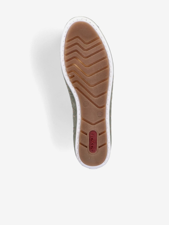 Rieker Mocassini da donna verdi in pelle scamosciata Rieker