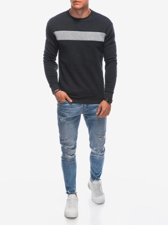 Edoti Felpa con cappuccio da uomo 1598B - grafite