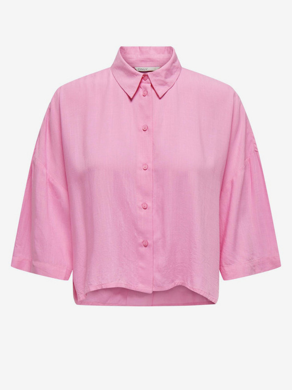 ONLY Camicia cropped rosa da donna ONLY Astrid
