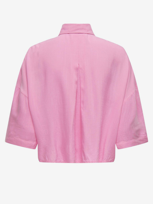 ONLY Camicia cropped rosa da donna ONLY Astrid