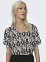 ONLY Camicetta nera a fantasia da donna SOLO Susan