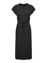ONLY Maglietta midi a righe nera da donna SOLO MAGGIO