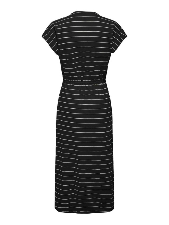 ONLY Maglietta midi a righe nera da donna SOLO MAGGIO