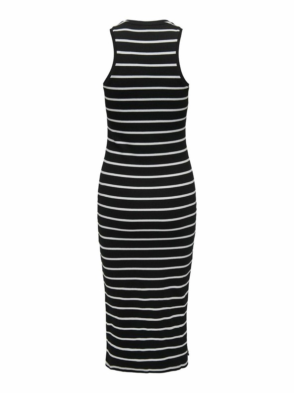 ONLY Abito midi nero a righe da donna ONLY Belfast
