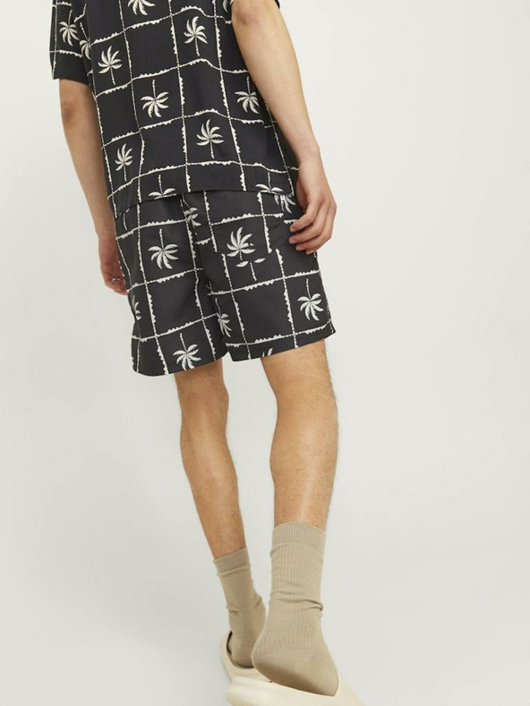 Jack & Jones Costume da bagno nero a fantasia da uomo Jack & Jones Fiji