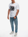 Edoti T-shirt da uomo con stampa - bianca EDOTI