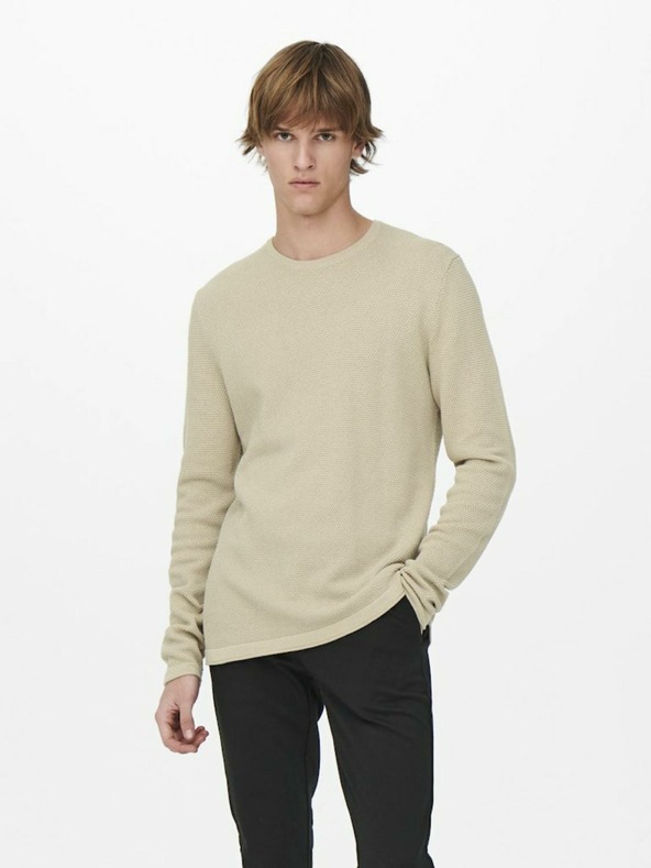ONLY & SONS Maglione beige da uomo ONLY & SONS Panter
