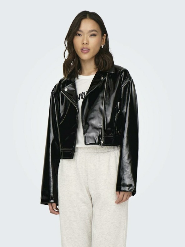 ONLY Giacca in pelle nera da donna ONLY Simone