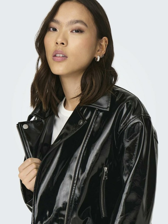 ONLY Giacca in pelle nera da donna ONLY Simone