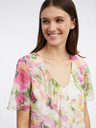 Orsay Camicetta floreale rosa e bianca da donna ORSAY