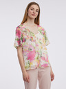 Orsay Camicetta floreale rosa e bianca da donna ORSAY