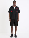 Celio Camicia Celio NBA Chicago Bulls nera da uomo