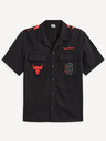 Celio Camicia Celio NBA Chicago Bulls nera da uomo