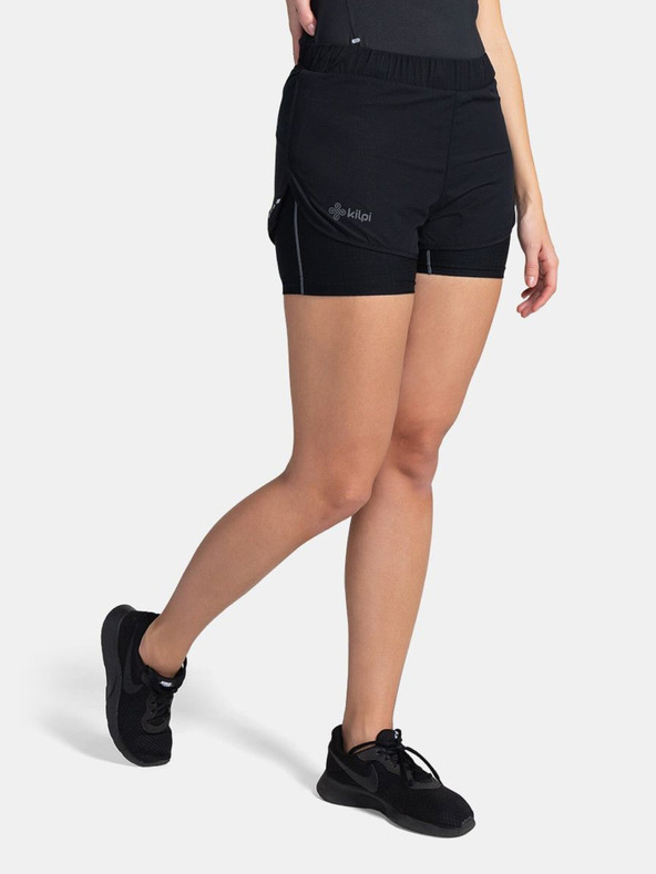 Kilpi Pantaloncini sportivi neri da donna Kilpi BERGEN