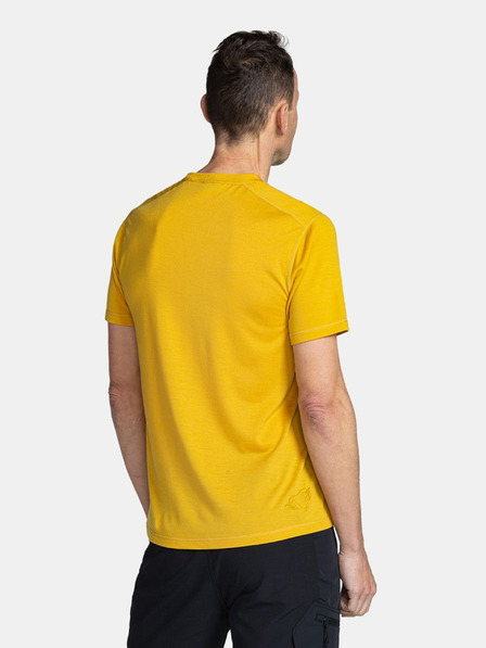 Kilpi Camicia sportiva gialla da uomo stampata Kilpi MERIN