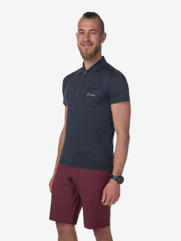 Kilpi Polo sportiva da uomo turchese Kilpi GIVRY